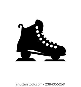 Ice Skate Blade Icon on White Background - Simple Vector Illustration