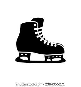 Ice-Skate-Blade-Symbol auf weißem Hintergrund - einfache Vektorgrafik