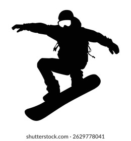 ice skate board winter sport silhouette