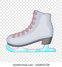 Ice skate boot icon in cartoon style isolated on background for any web design 