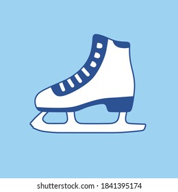Ice skate cartoon vector icon