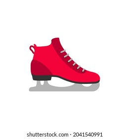 Ice skate icon design template isolated illustration