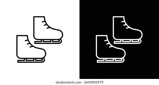 Ice skate icon Graphic vector set for ui design