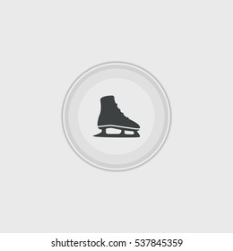 Ice skate  icon illustration isolated vector sign symbol