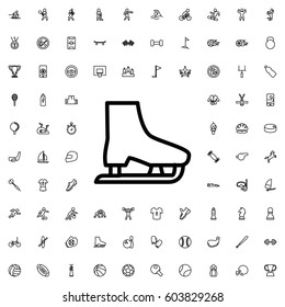 Ice skate icon illustration isolated vector sign symbol. sports icons vector set.