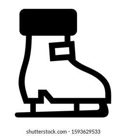 ice skate icon isolated sign symbol vector illustration - high quality black style vector icons
