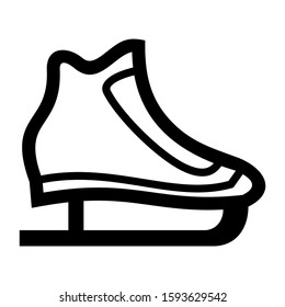 ice skate icon isolated sign symbol vector illustration - high quality black style vector icons
