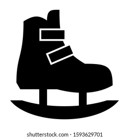 ice skate icon isolated sign symbol vector illustration - high quality black style vector icons
