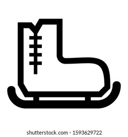 ice skate icon isolated sign symbol vector illustration - high quality black style vector icons
