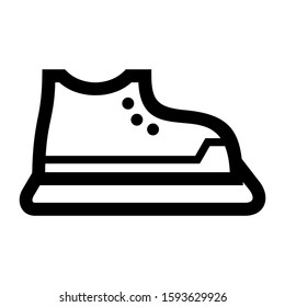 ice skate icon isolated sign symbol vector illustration - high quality black style vector icons
