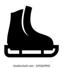ice skate icon isolated sign symbol vector illustration - high quality black style vector icons
