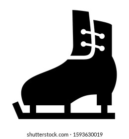 ice skate icon isolated sign symbol vector illustration - high quality black style vector icons
