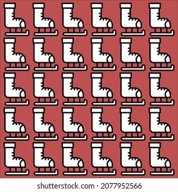 ice skate icon in pattern design 