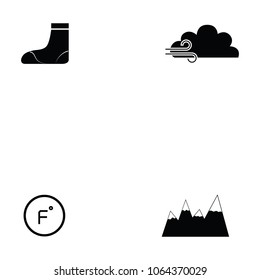 ice skate icon set