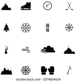 ice skate icon set