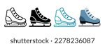 Ice skate icon. sign for mobile concept and web design. vector illustration