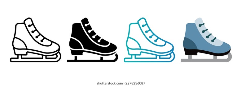 Ice skate icon. sign for mobile concept and web design. vector illustration