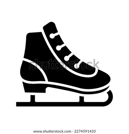 Ice skate icon. sign for mobile concept and web design. vector illustration