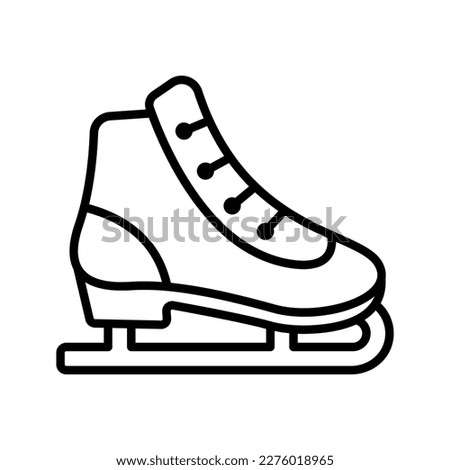 Ice skate icon. sign for mobile concept and web design. vector illustration