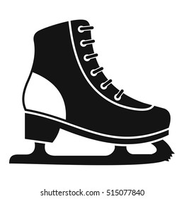 Ice skate icon. Simple illustration of ice skate vector icon for web