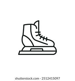 Ice Skate icon. Simple ice skate icon for social media, app, and web design. Vector illustration