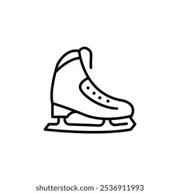 Ice Skate icon. Simple Ice Skate icon for social media, app, and web design. Vector illustration.