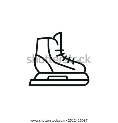 Ice Skate icon. Simple ice skate icon for social media, app, and web design. Vector illustration