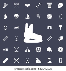 Ice skate icon. Sport set of icons