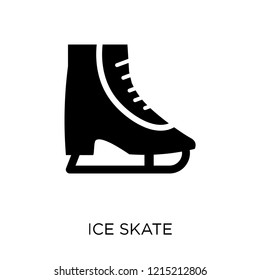 Ice skate icon. Ice skate symbol design from Winter collection. Simple element vector illustration on white background.
