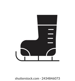 Ice skate icon, template for graphic and web design. vector illustration