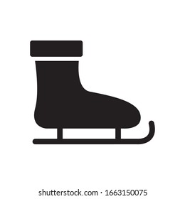 Ice skate icon in trendy flat style design. Vector graphic illustration. Suitable for website design, logo, app, and ui. EPS 10.