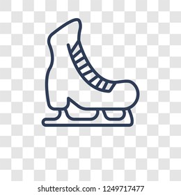 Ice skate icon. Trendy Ice skate logo concept on transparent background from Winter collection