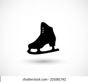 Ice skate icon vector