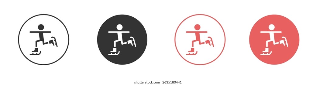 Ice skate icon vector design template simple and clean style