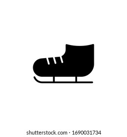 ice skate icon vector illustration. ice skate icon glypgh style design