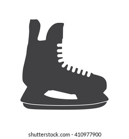 Ice skate icon Vector Illustration on the white background.