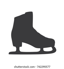 Ice skate icon, vector illustration design. Winter collection.