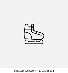 ice skate icon vector illustrator sign