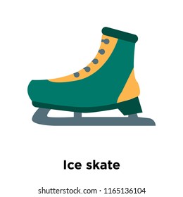 Ice skate icon vector isolated on white background, Ice skate transparent sign , snowy cold winter symbols