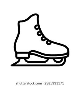 Eislaufsymbol, einzelne Vektorgrafik
