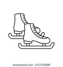 Ice Skate icon with white background vector stock illustration