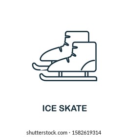 Ice Skate icon from winter collection. Simple line element Ice Skate for templates, web design and infographics