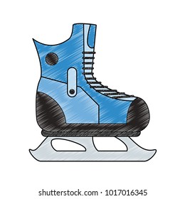 Ice skate isolated
