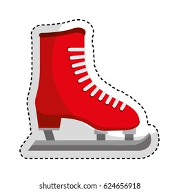 ice skate isolated icon