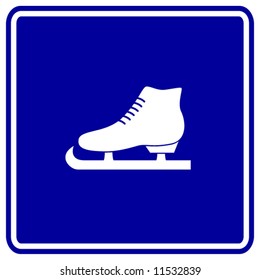 ice skate sign