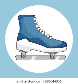 ice skate sport icon