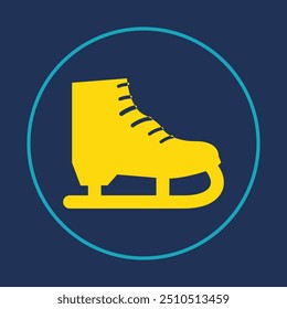 Ice Skate trendy icon ethical abstract vector illustration colorful artwork beautiful design.eps