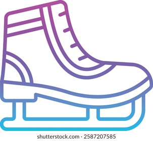 Ice Skate vector icon. Can be used for printing, mobile and web applications.