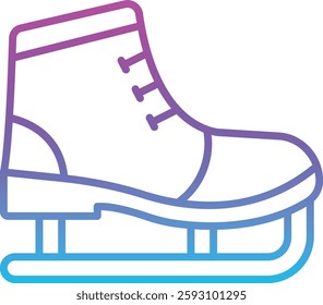 Ice Skate vector icon. Can be used for printing, mobile and web applications.