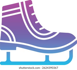 Ice Skate vector icon. Can be used for printing, mobile and web applications.